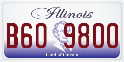 IL license plate B609800