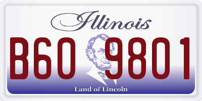 IL license plate B609801