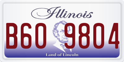 IL license plate B609804