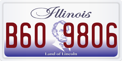 IL license plate B609806