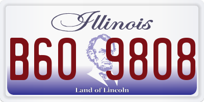 IL license plate B609808