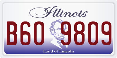 IL license plate B609809