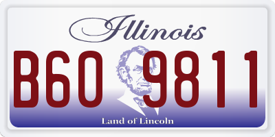 IL license plate B609811