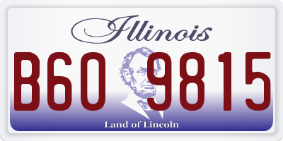IL license plate B609815