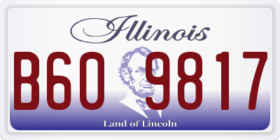IL license plate B609817