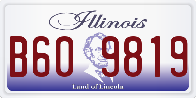 IL license plate B609819