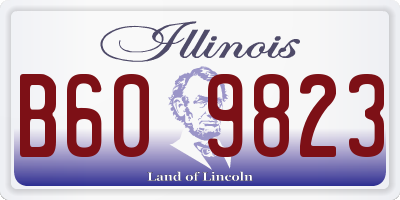 IL license plate B609823