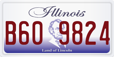 IL license plate B609824