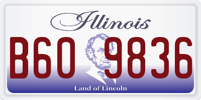 IL license plate B609836