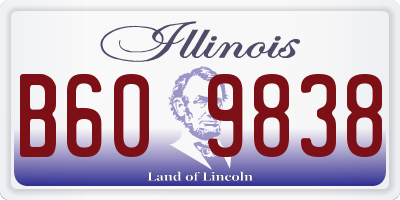 IL license plate B609838