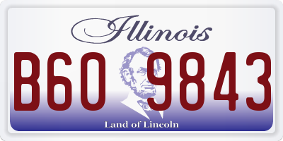 IL license plate B609843