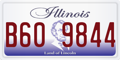 IL license plate B609844