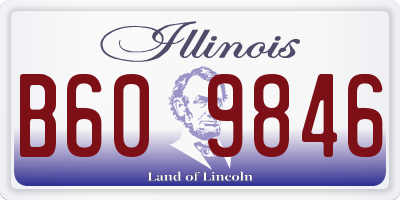 IL license plate B609846