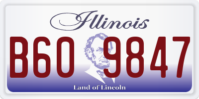 IL license plate B609847