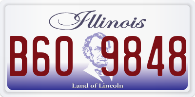 IL license plate B609848