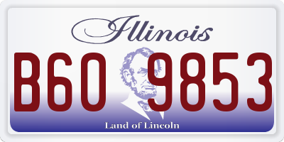 IL license plate B609853