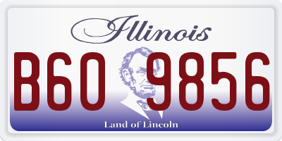 IL license plate B609856