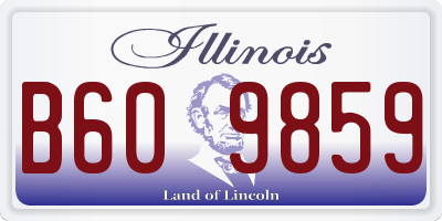 IL license plate B609859