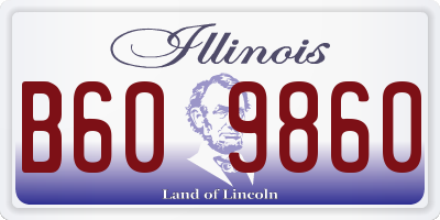 IL license plate B609860