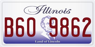 IL license plate B609862