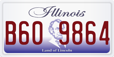 IL license plate B609864