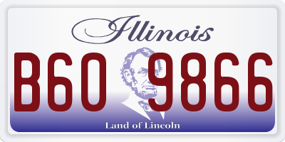 IL license plate B609866