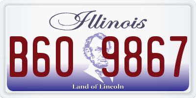 IL license plate B609867