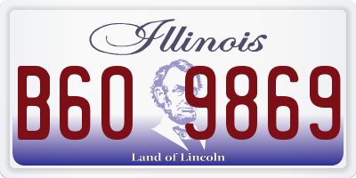 IL license plate B609869
