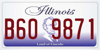 IL license plate B609871