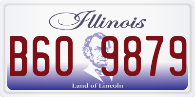 IL license plate B609879