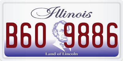 IL license plate B609886