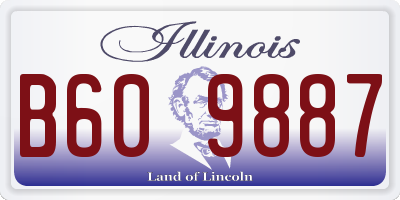 IL license plate B609887