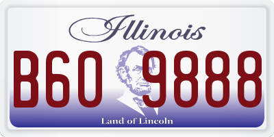 IL license plate B609888