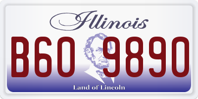 IL license plate B609890