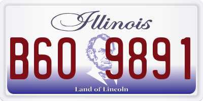 IL license plate B609891