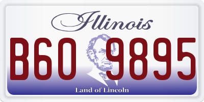 IL license plate B609895