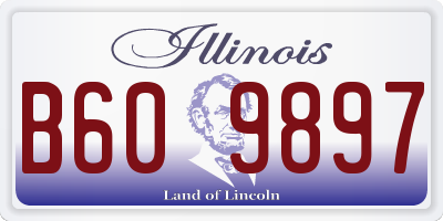 IL license plate B609897