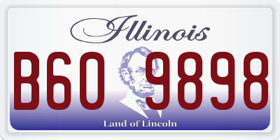 IL license plate B609898
