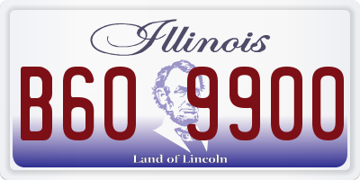IL license plate B609900
