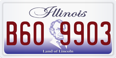 IL license plate B609903