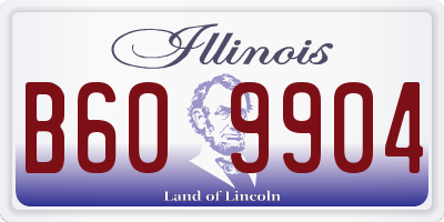 IL license plate B609904