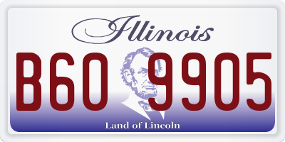 IL license plate B609905