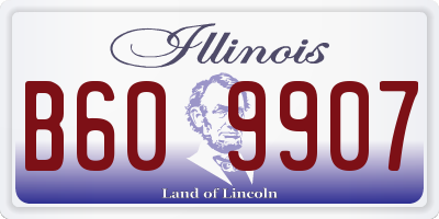 IL license plate B609907