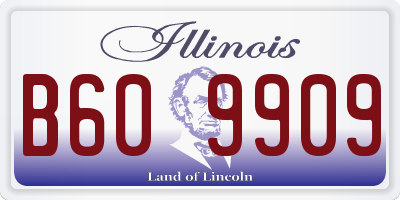 IL license plate B609909