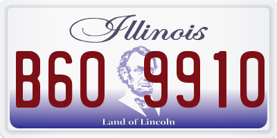 IL license plate B609910
