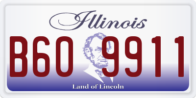 IL license plate B609911