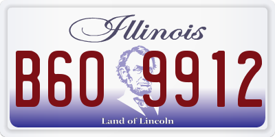 IL license plate B609912