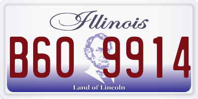 IL license plate B609914