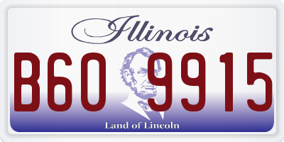 IL license plate B609915