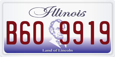 IL license plate B609919